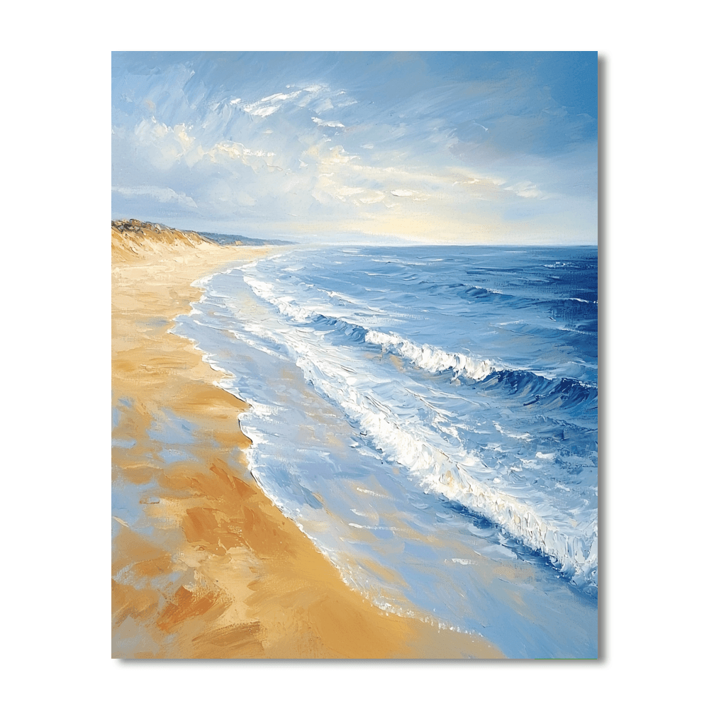Pierre-Auguste Renoir Inspired Impressionist Beach Escape - DIY Painting By Numbers Kit