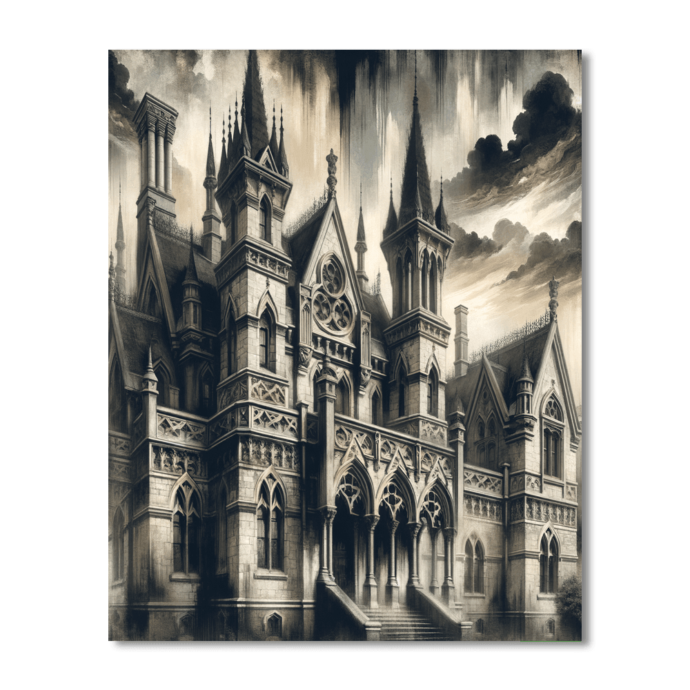 Gothic Manor Mystery Paint By Color