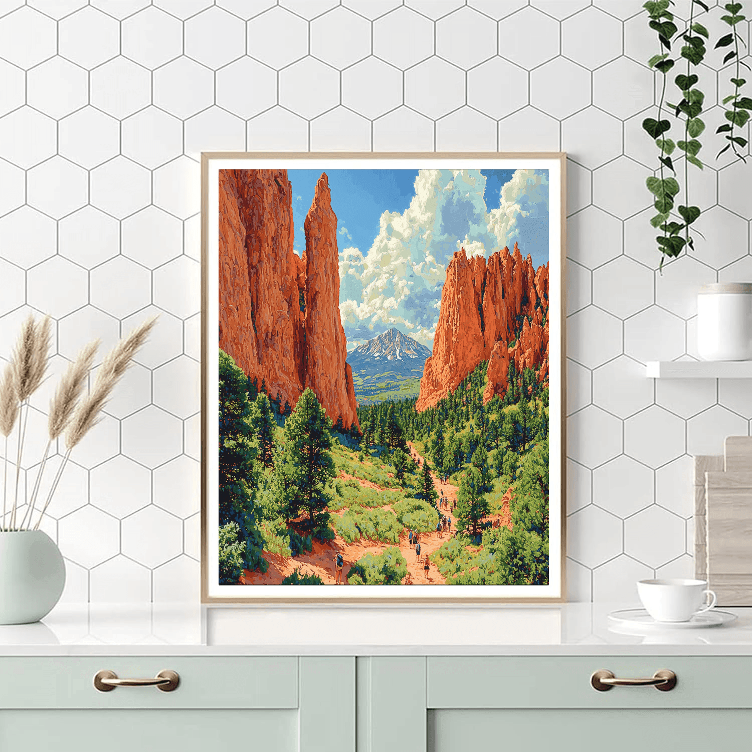 Garden Of The Gods Painting Number Kit