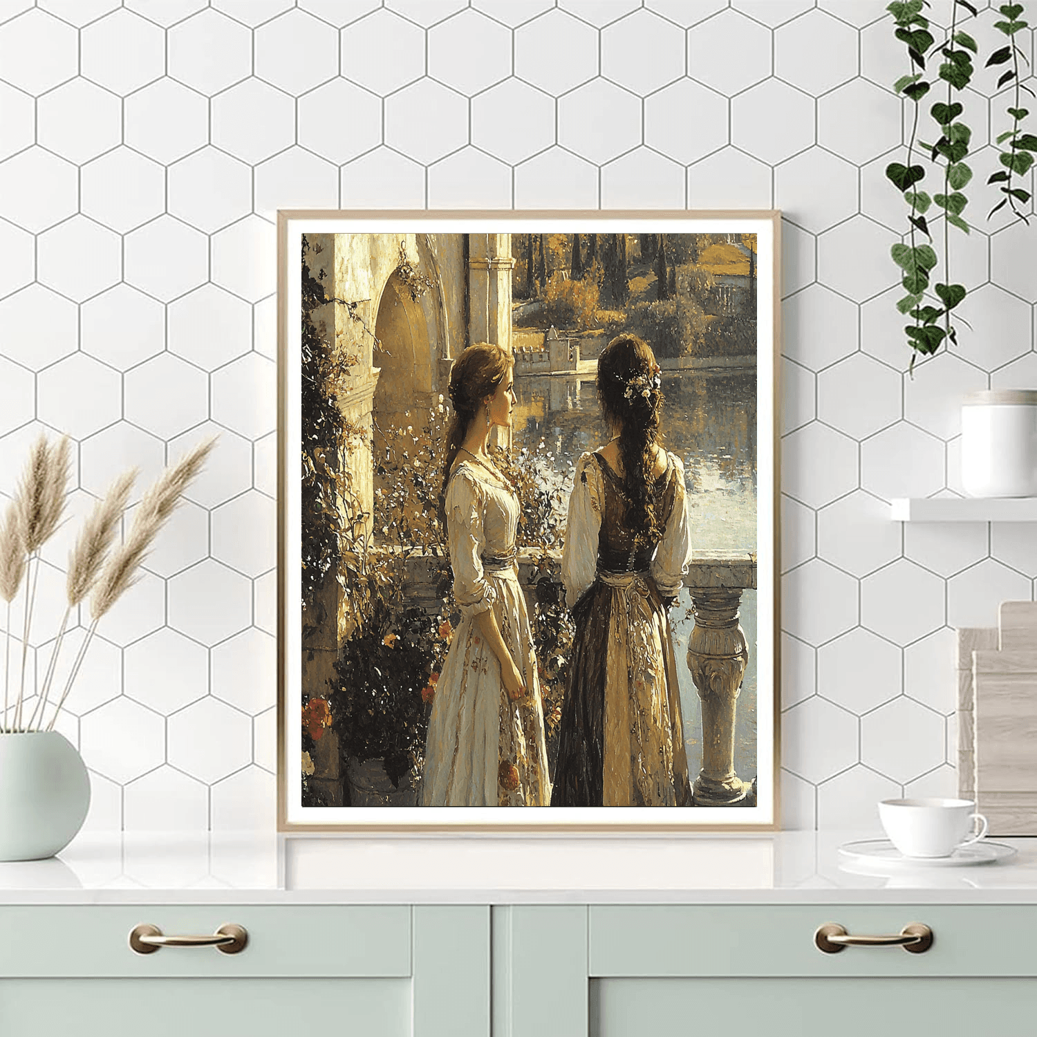 John William Waterhouse Inspired Time-Worn Elegance Of History  Paint By Numbers Art