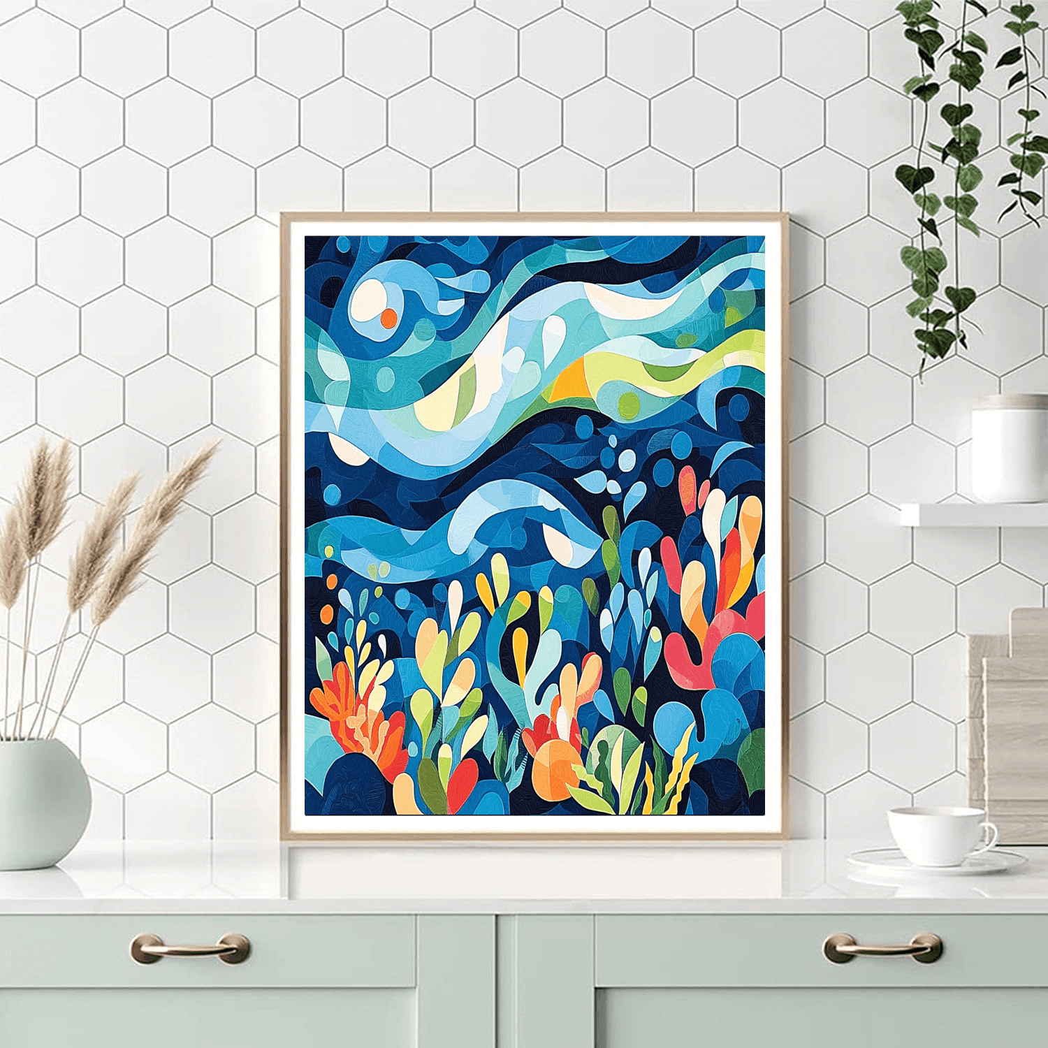 Paul Klee Inspired Ocean Dance  Paint By Numbers Art