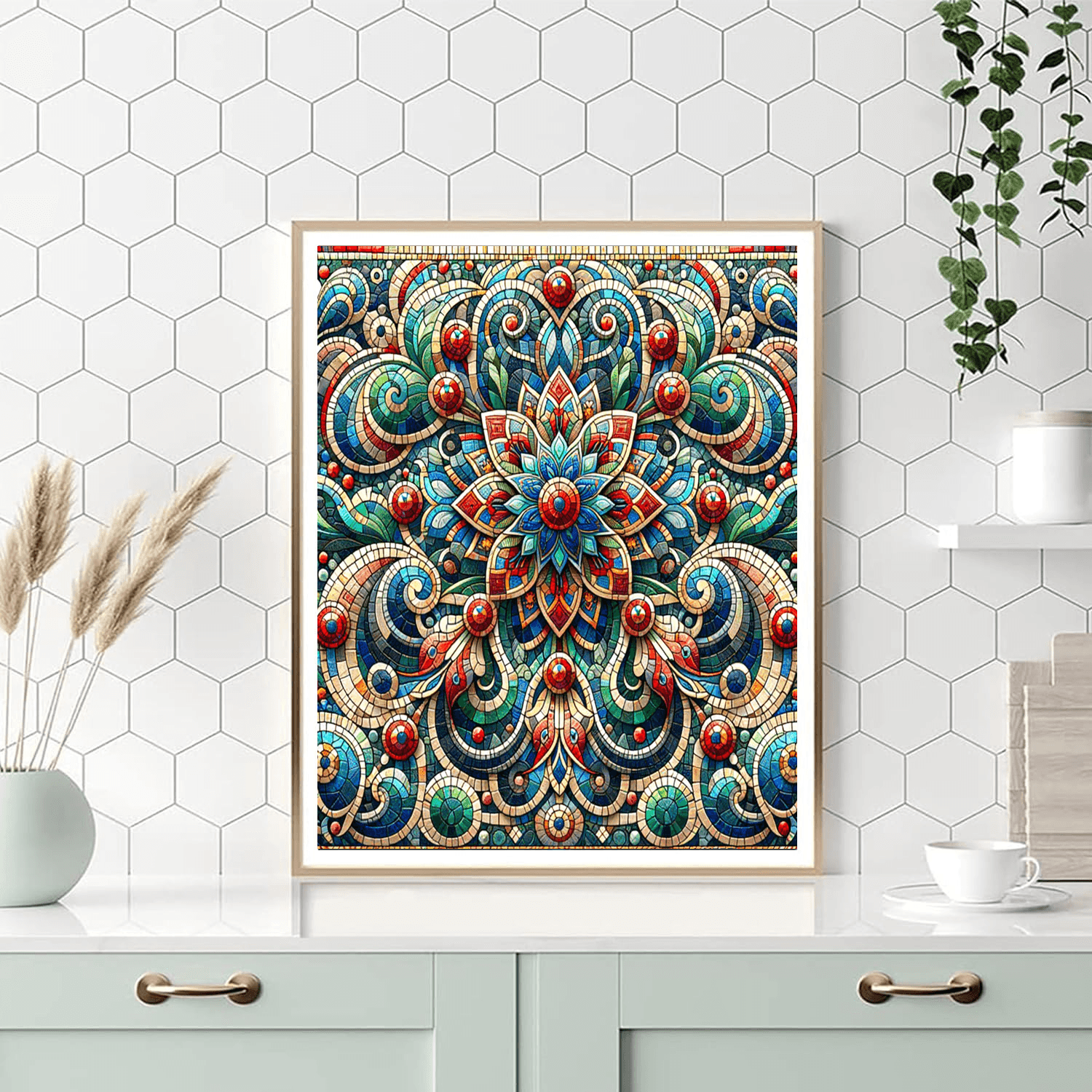 Intricate Mosaic Splendor Numbered Painting Kits
