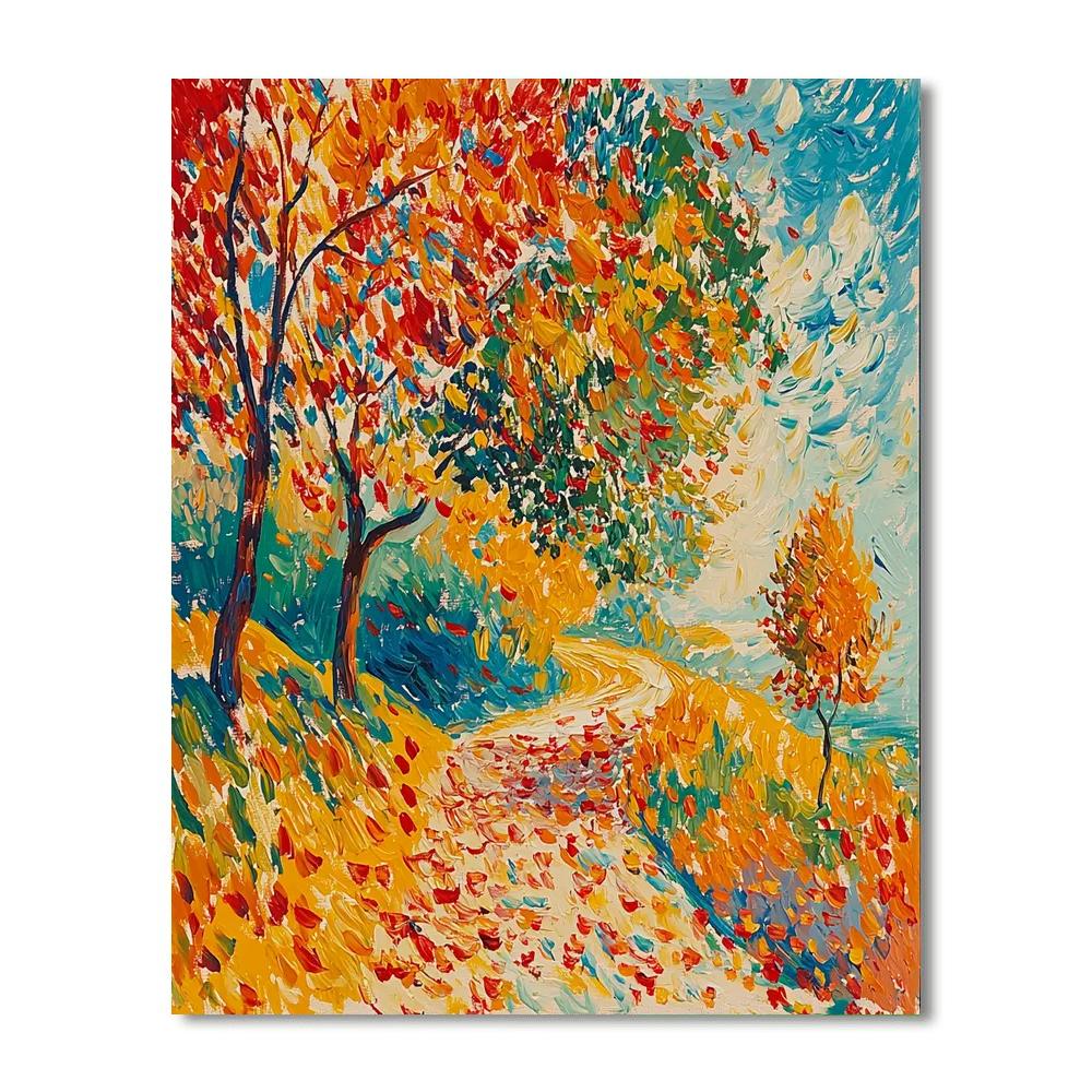 Edvard Munch Inspired Autumn's Melody  Paint By Numbers Kits