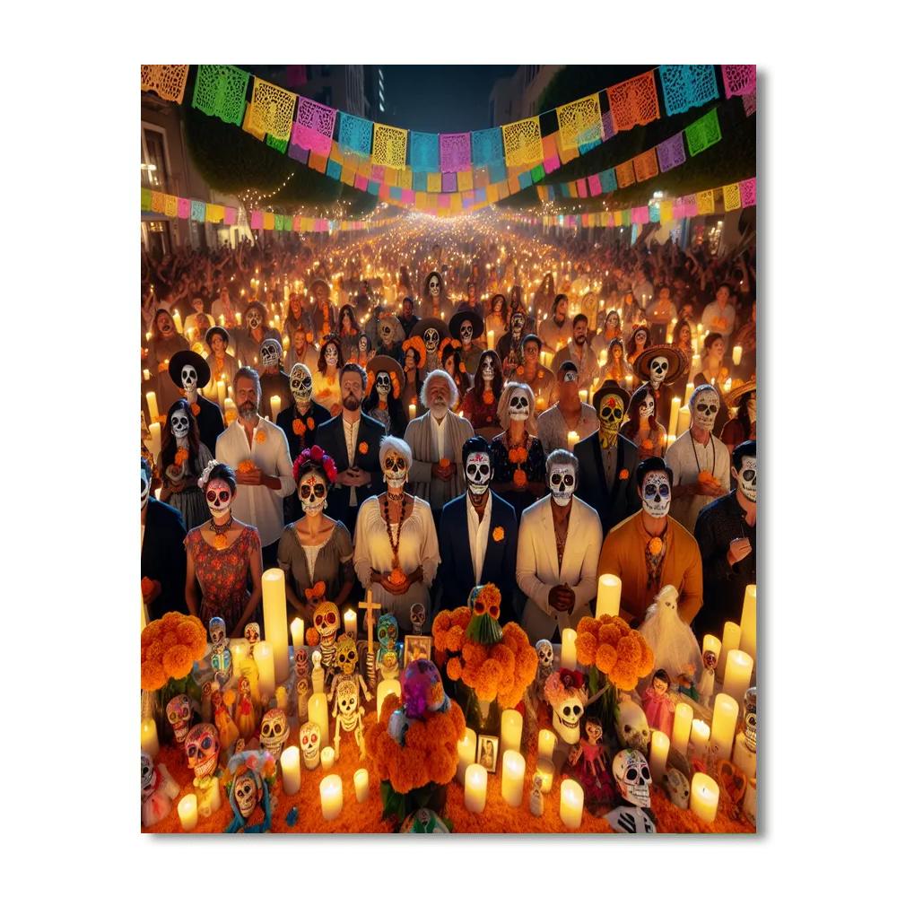 Día De Los Muertos - San Miguel De Allende Paint By Numbers Art