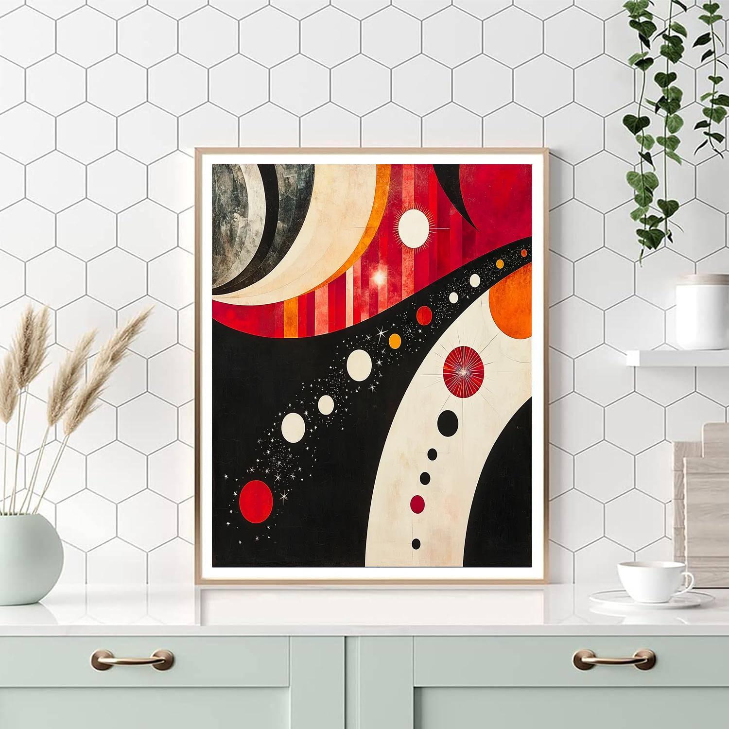 Kazimir Malevich Inspired Celestial Abstraction  Paint By Numbers