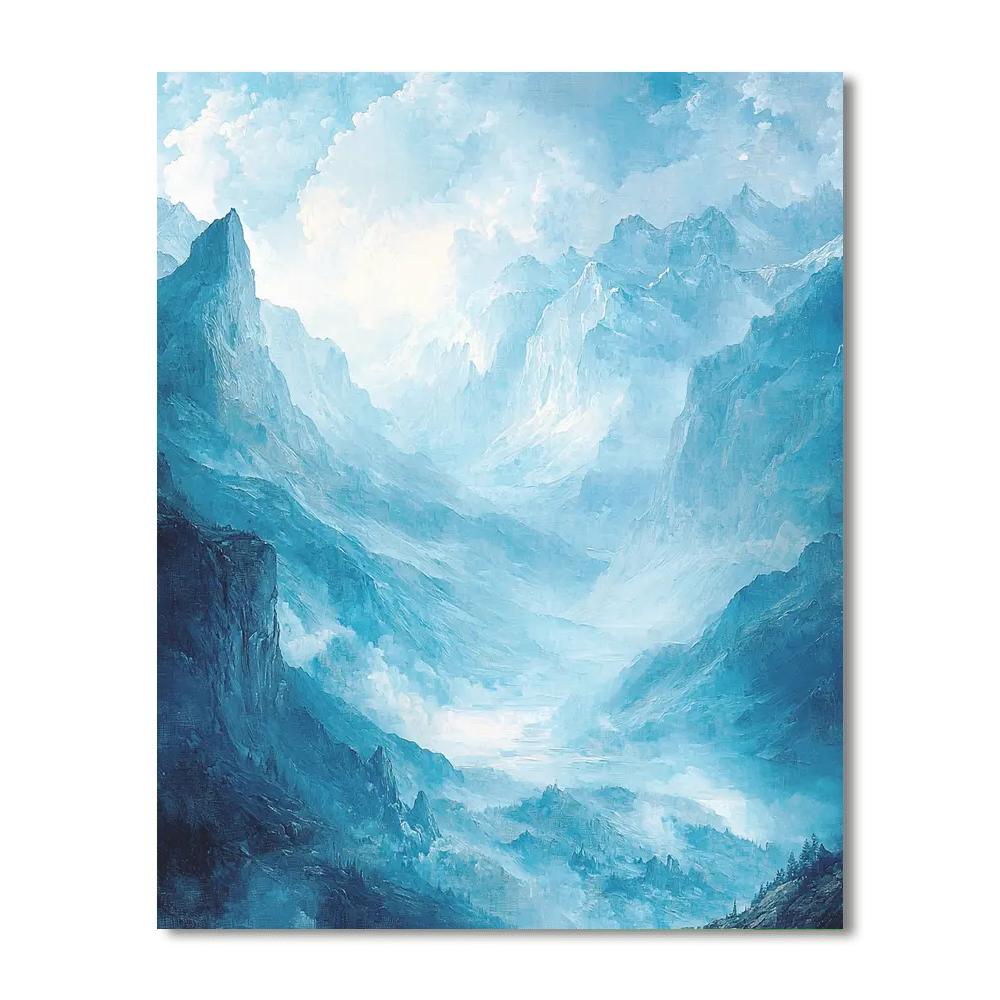 John Constable Inspired Ethereal Peaks  Paint By Number