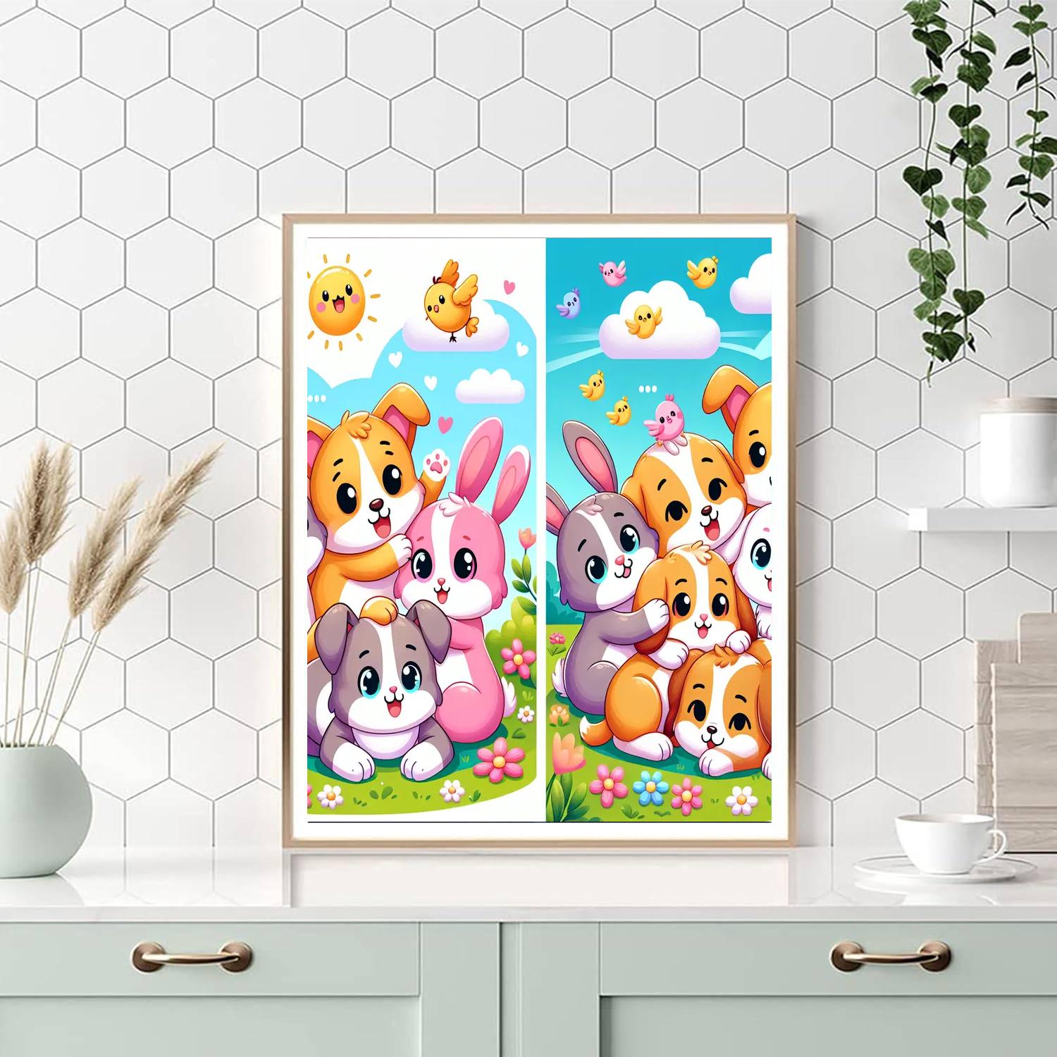 Cuddle Puddle Animal Friends Paint By Numbers