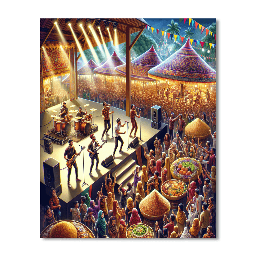 New Orleans Jazz And Heritage Festival Paint By Numbers Kits