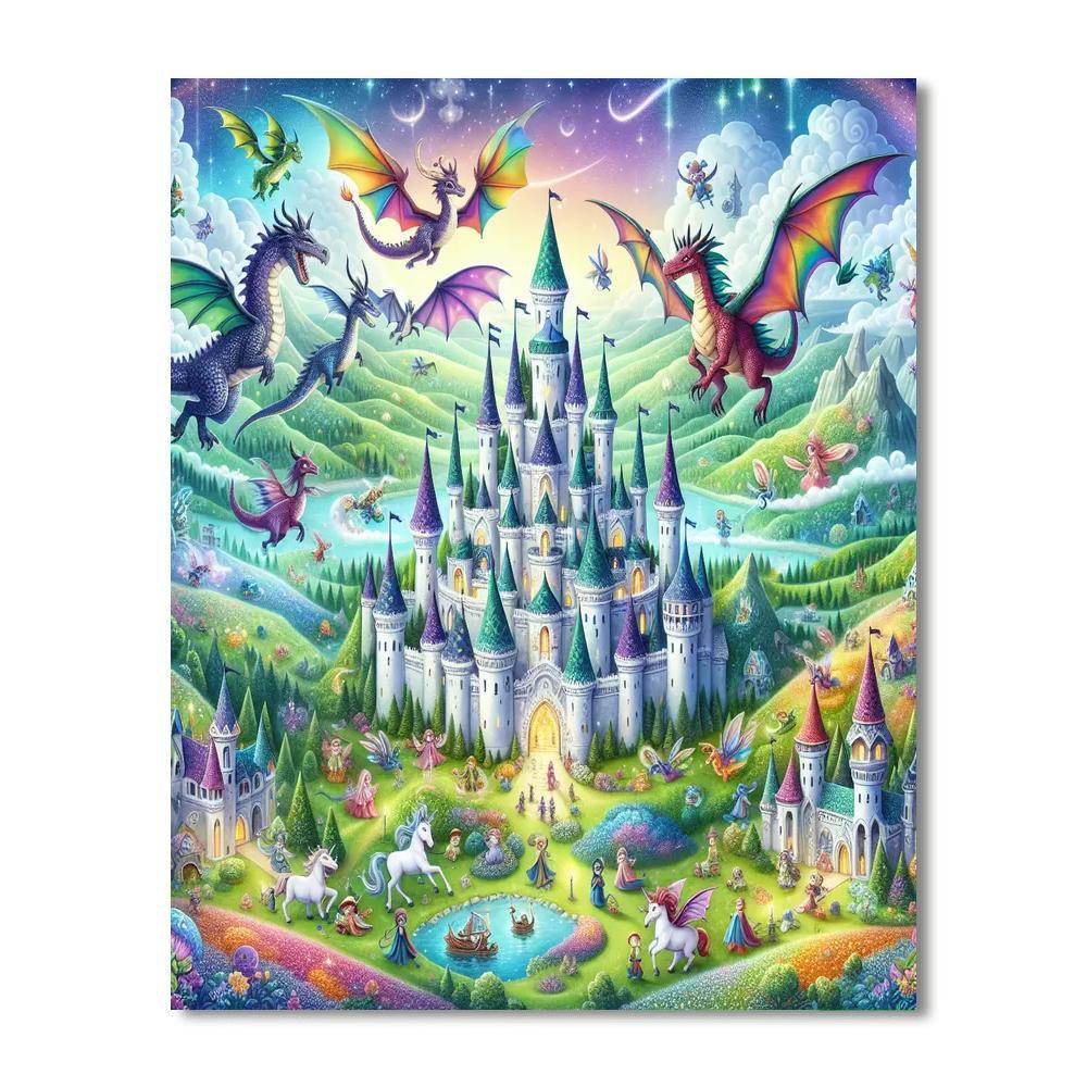 Fantasy Realm For Young Explorers Numbered Painting Kits