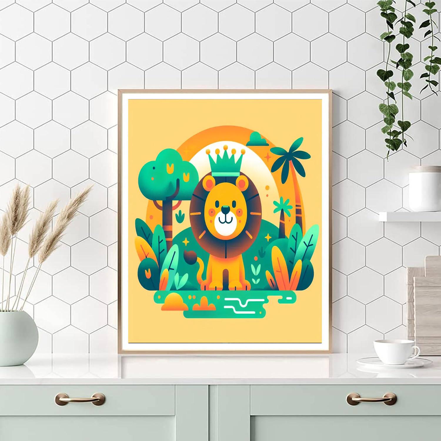 Exploring Animal Kingdom Paint By Numbers Art