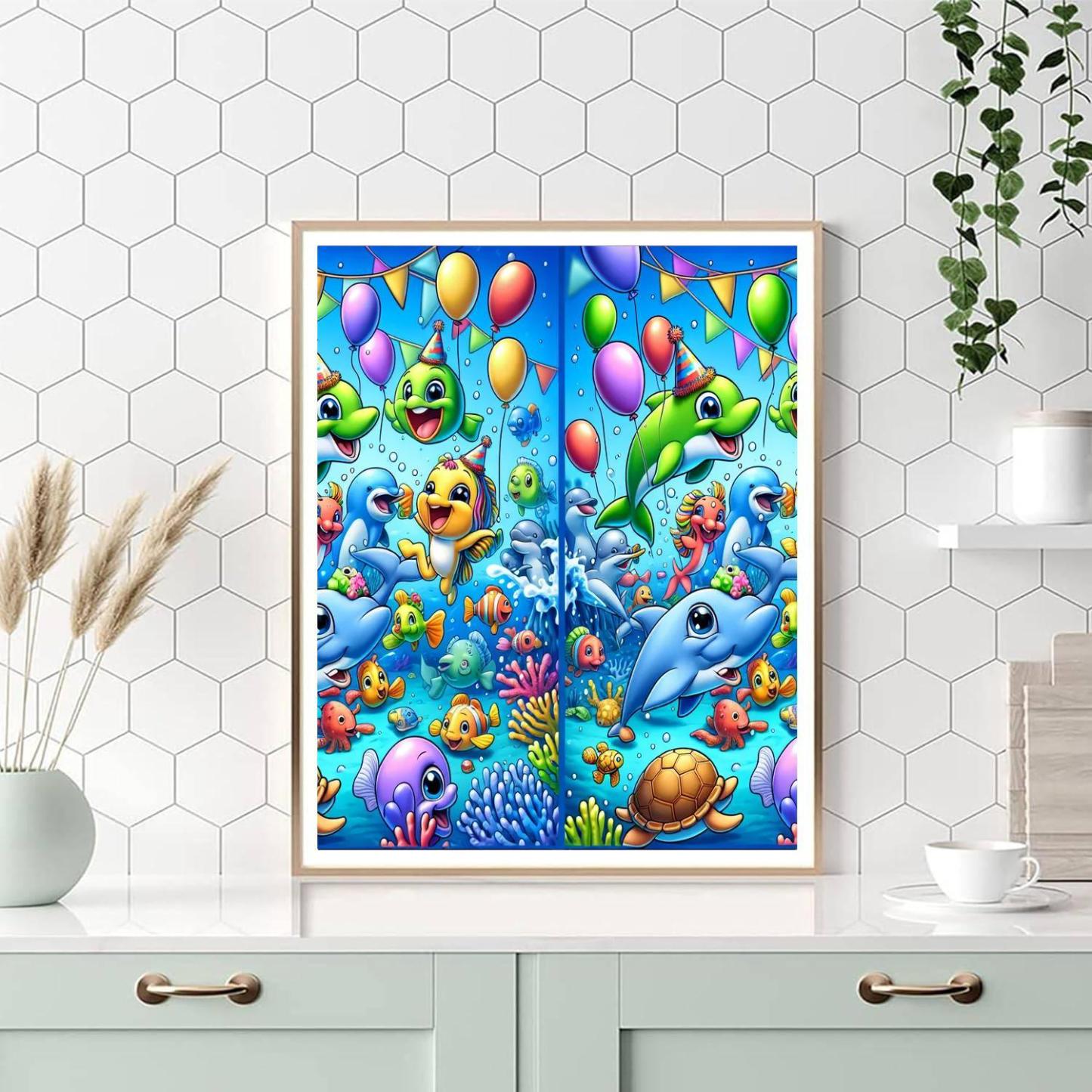 Underwater Party Numbered Painting Kits