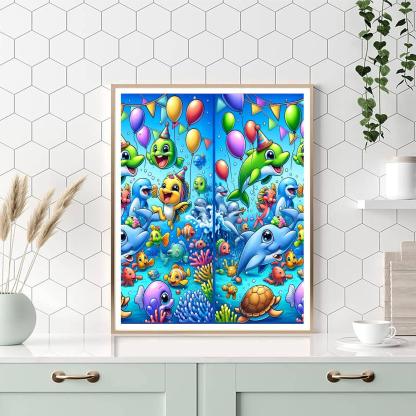 Underwater Party Numbered Painting Kits
