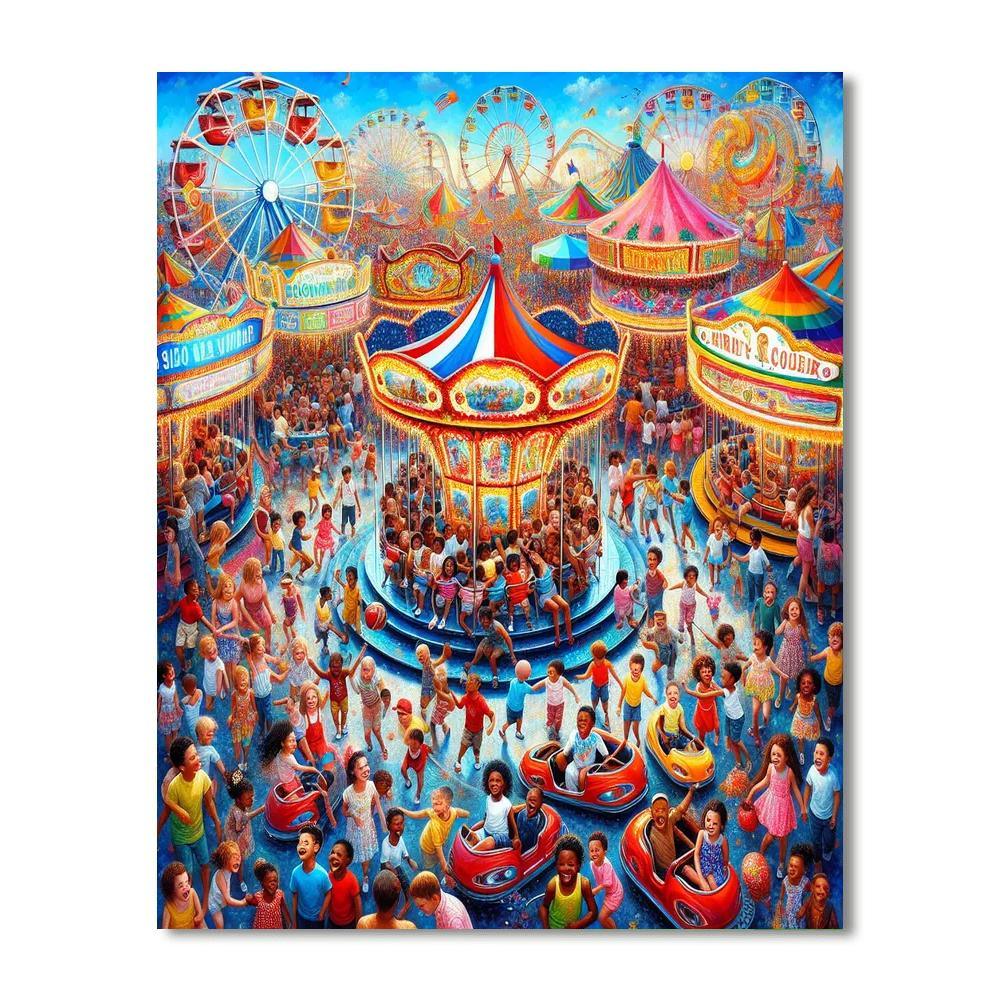 Charming Summer Fair Paint By Numbers Kits