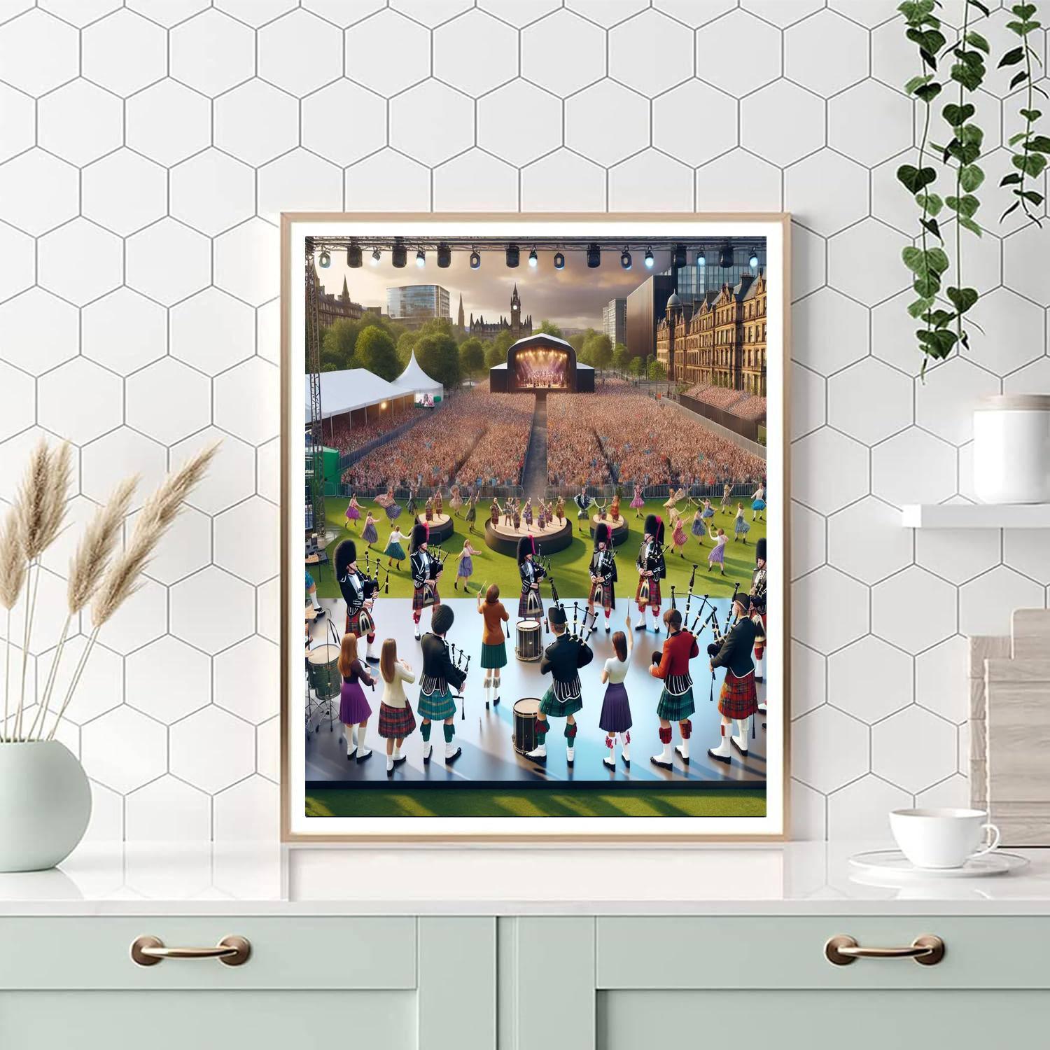 World Pipe Band Championships - Glasgow Paint By Numbers