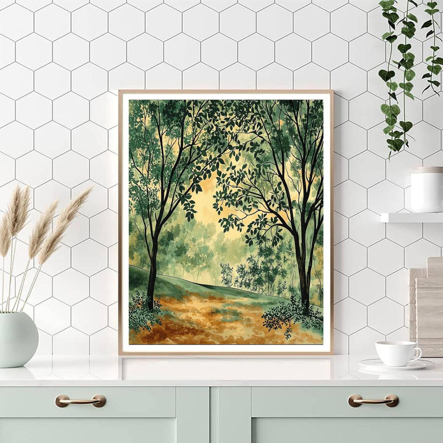 Nandalal Bose Inspired Breeze Of Harmony  Painting Number Kit