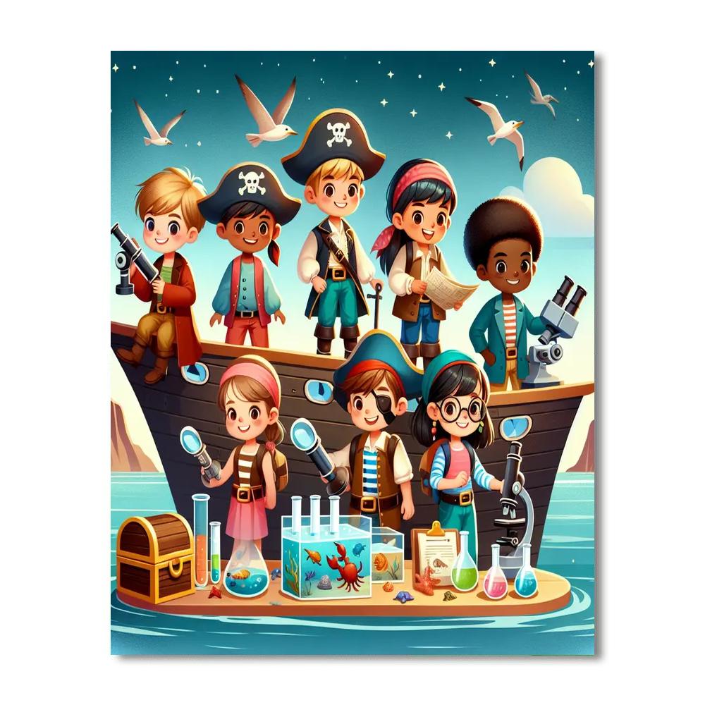 Pirate Science Expedition Paint By Number