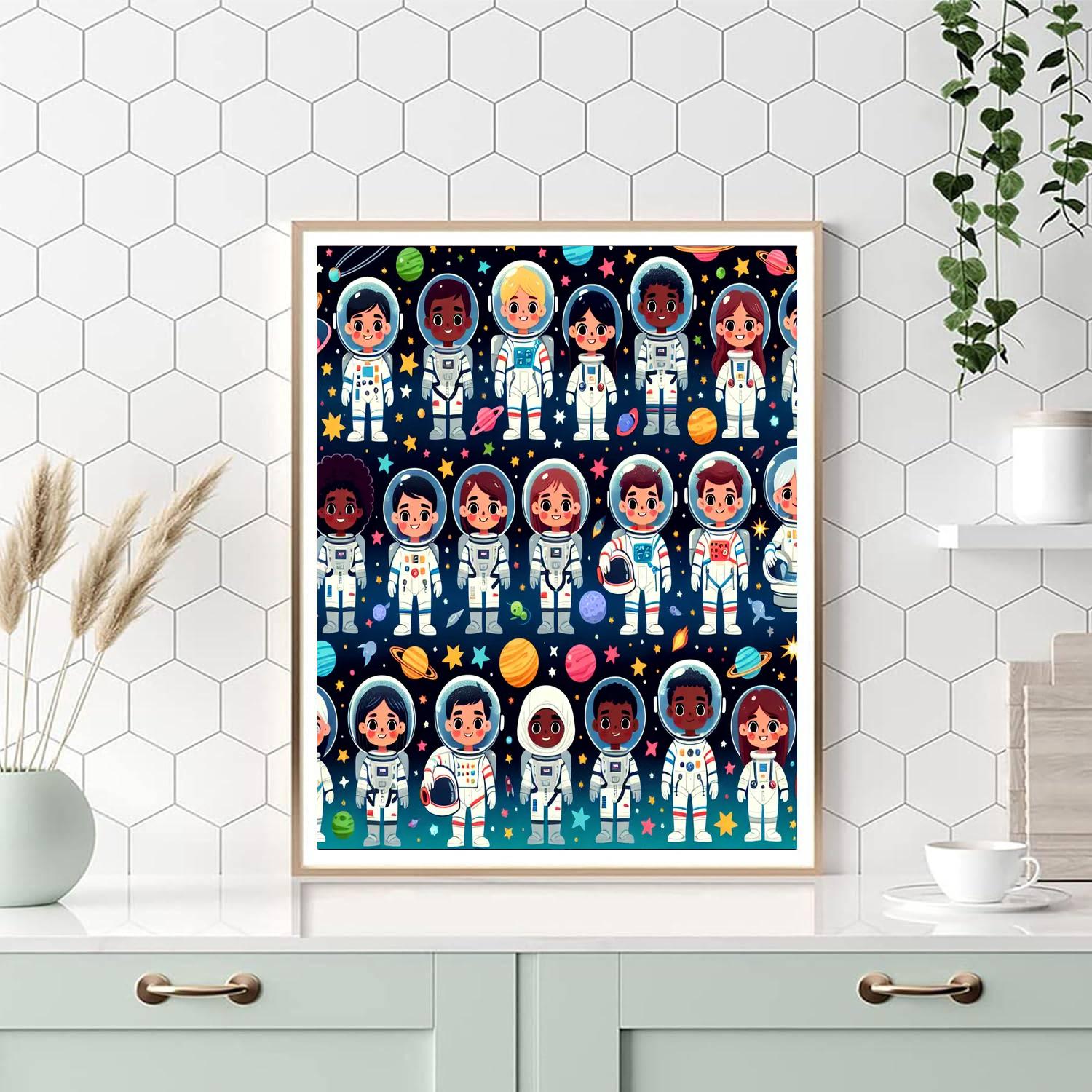 Galaxy Explorer's Journey DIY Paint By Numbers