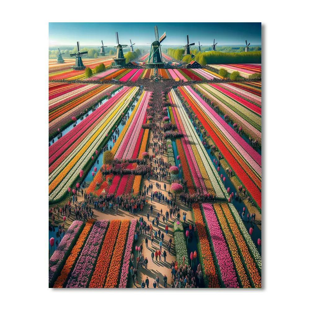 Tulip Festival - The Netherlands Paint By Number
