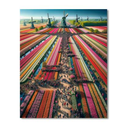 Tulip Festival - The Netherlands Paint By Number