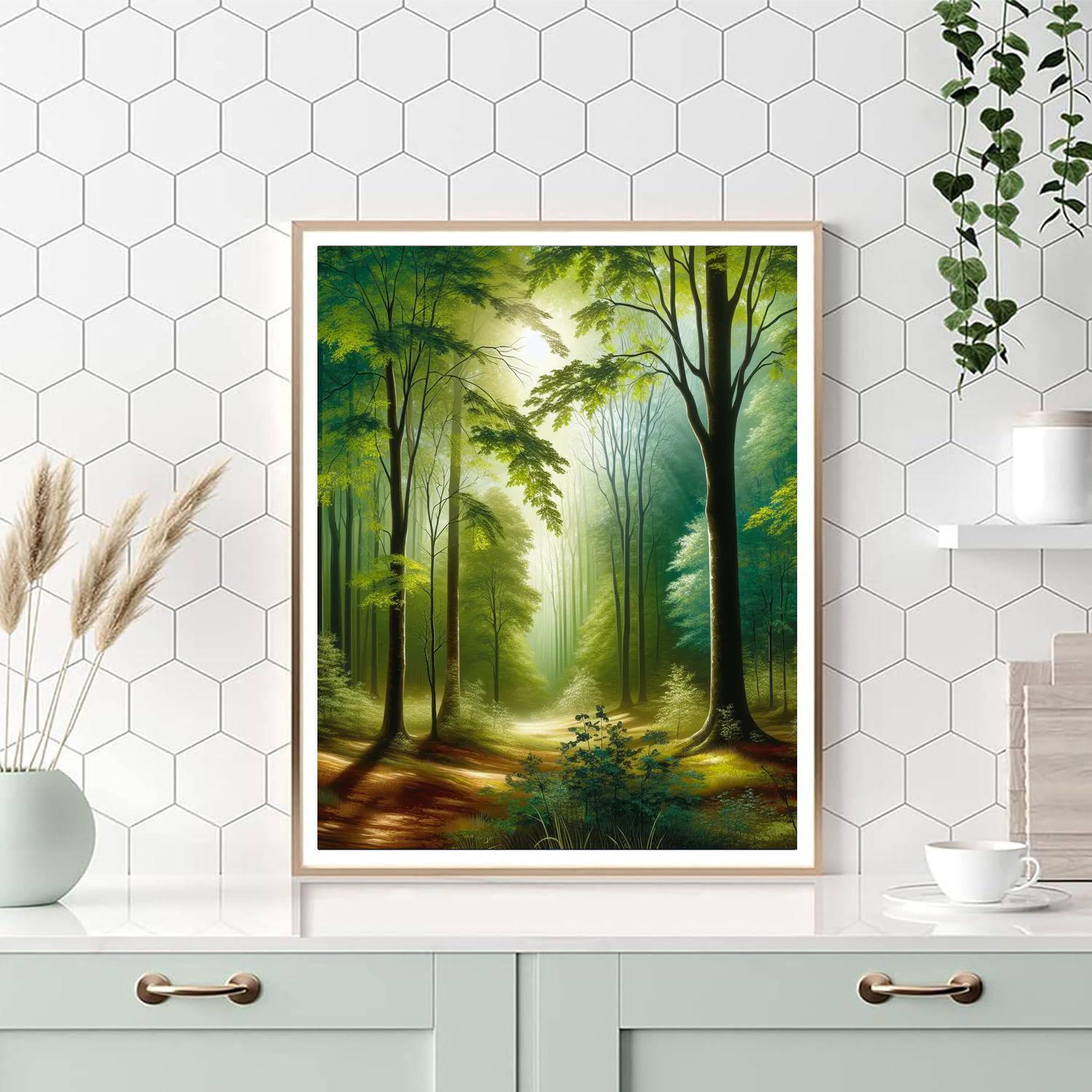 Serenity In The Forest Numbered Painting Kits