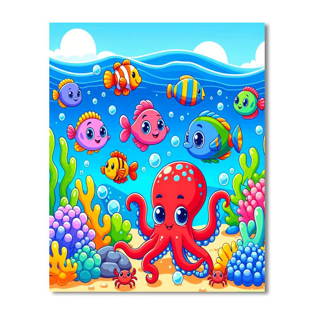 Cheerful Ocean Adventure Numbered Painting Kits