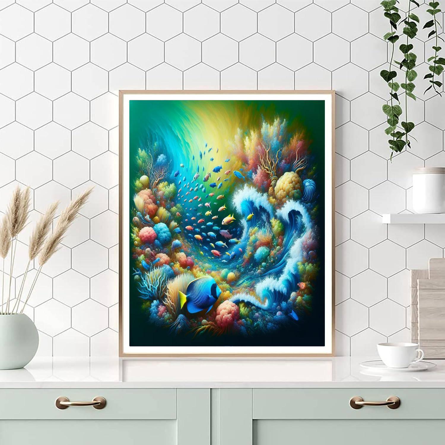 Fish's Ocean Symphony Paint By Number