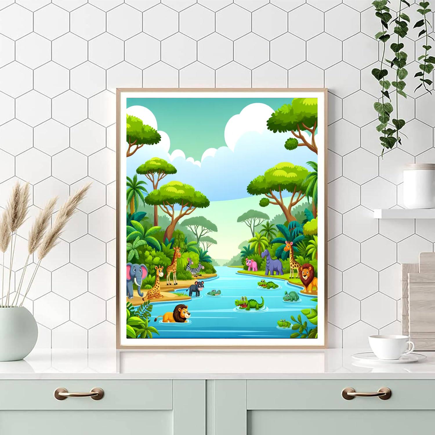 Safari Jungle Retreat Paint By Number