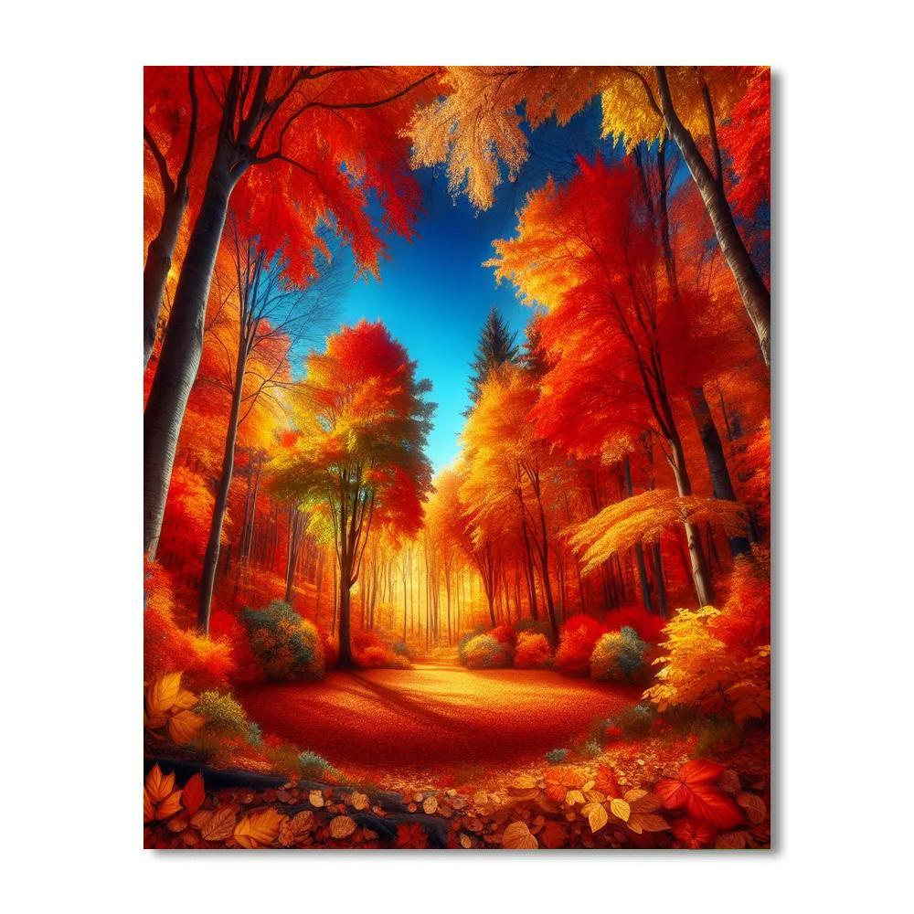 Enchanting Autumn Landscapes Numbered Painting Kits