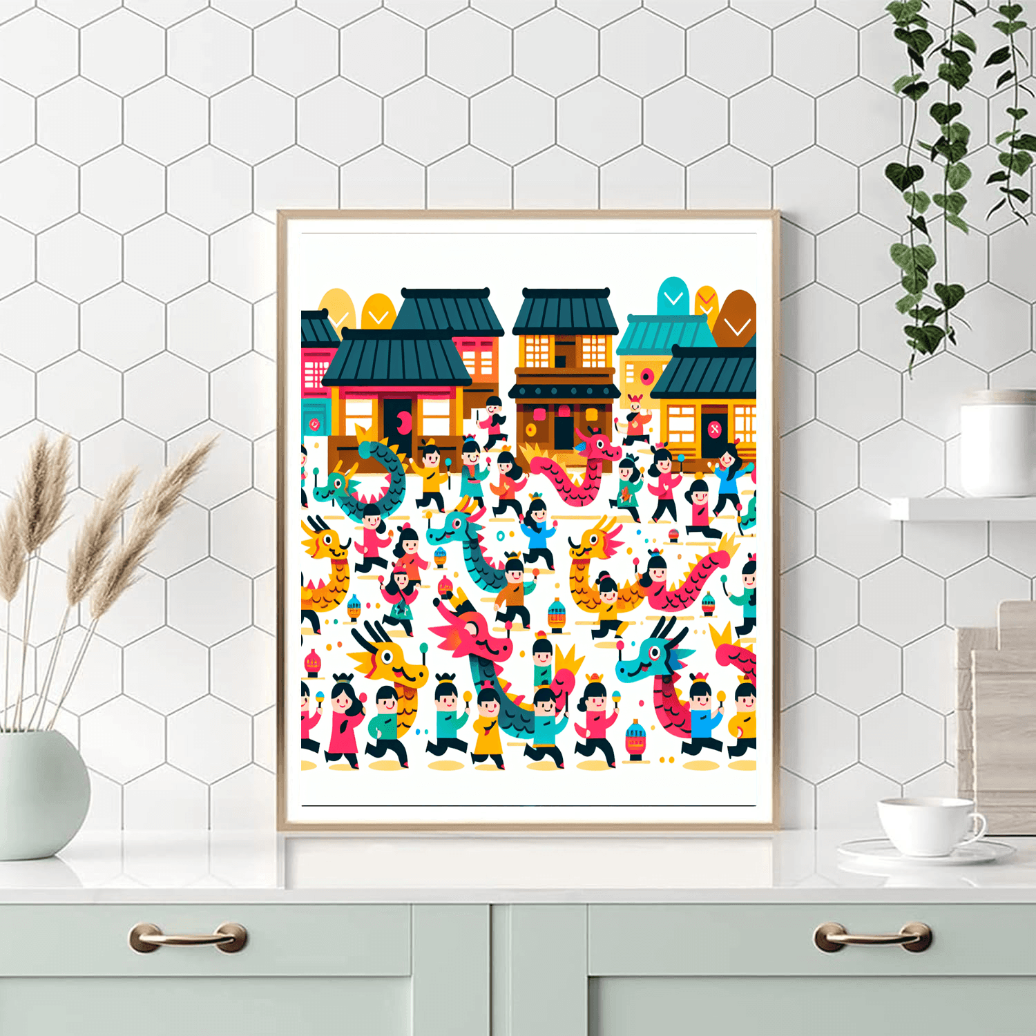 Friendly Dragon Festival Paint By Numbers Kits