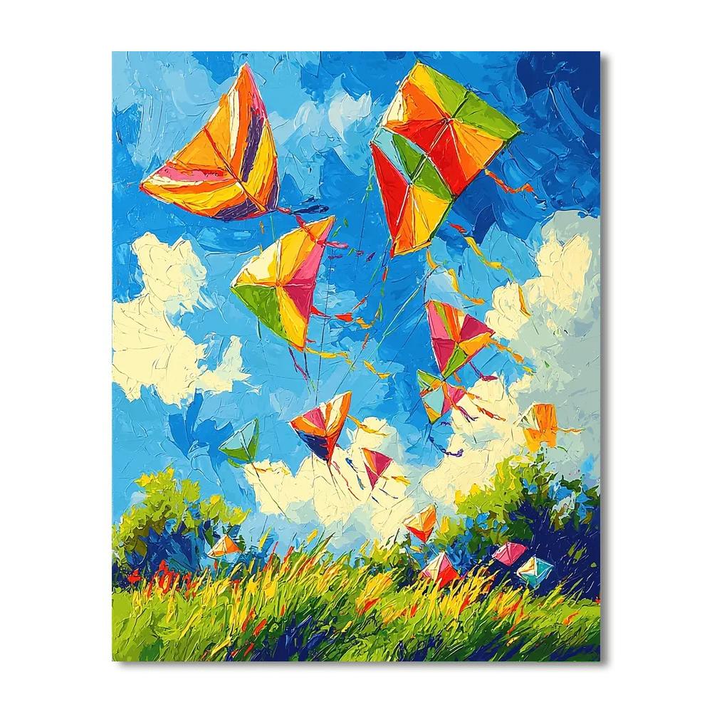 Mother And Child In Flight Paint By Color