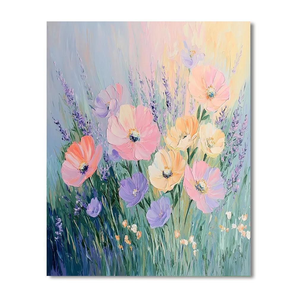 Claude Monet Inspired Flowers In Bloom  DIY Paint By Numbers