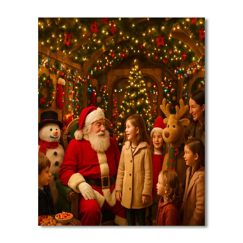 Harrods Christmas Grotto - England DIY Paint By Numbers