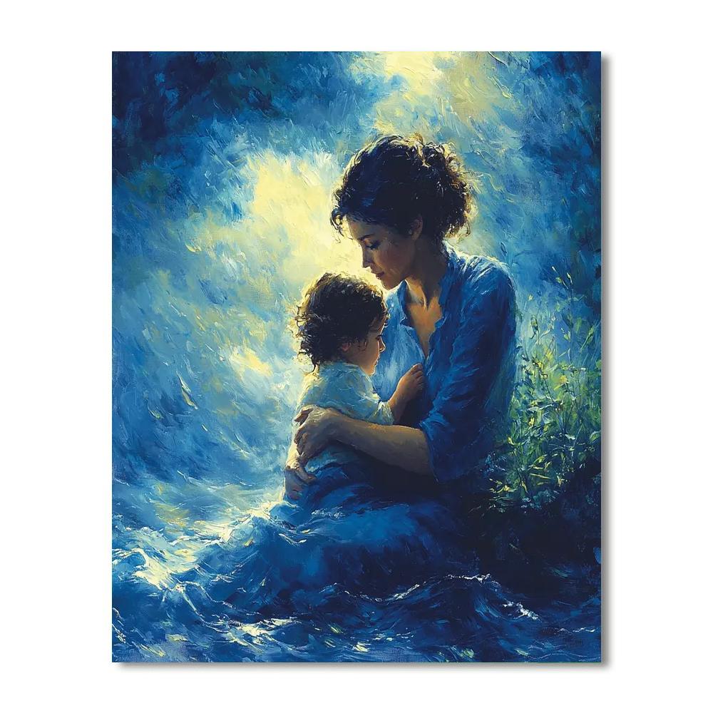 The Comfort Of Mom Number Painting
