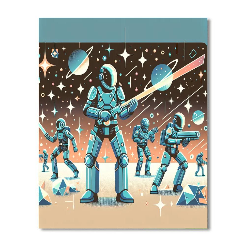 Galaxy Ranger Patrol Number Painting