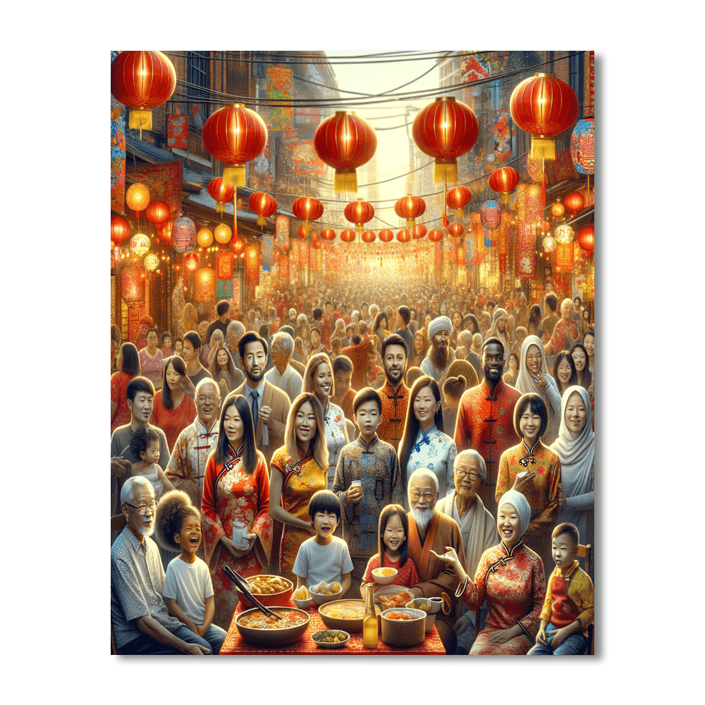Lunar New Year Festival - Vietnam Numbered Painting Kits
