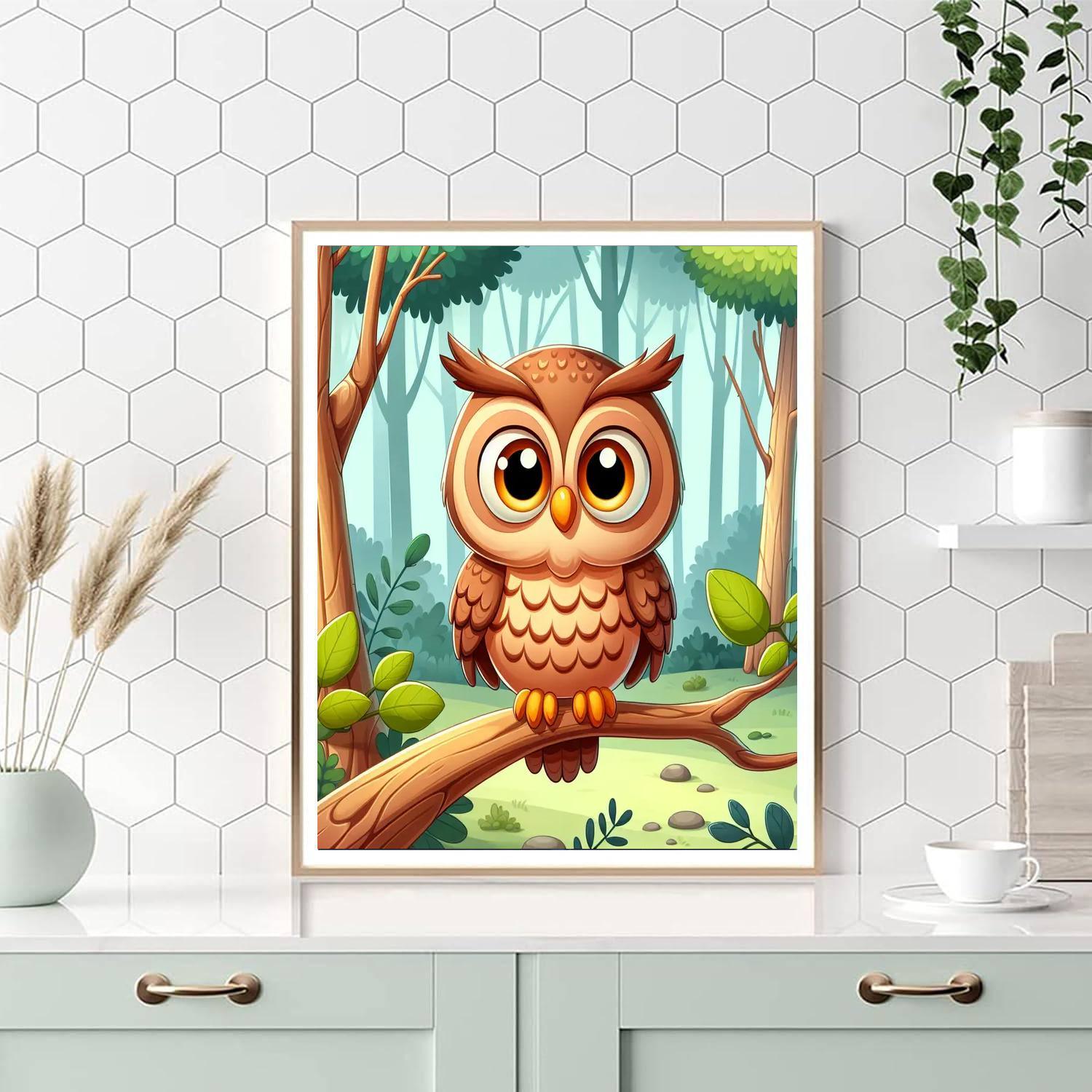 Wise Owl's Forest Lesson Painting By Numbers Kit