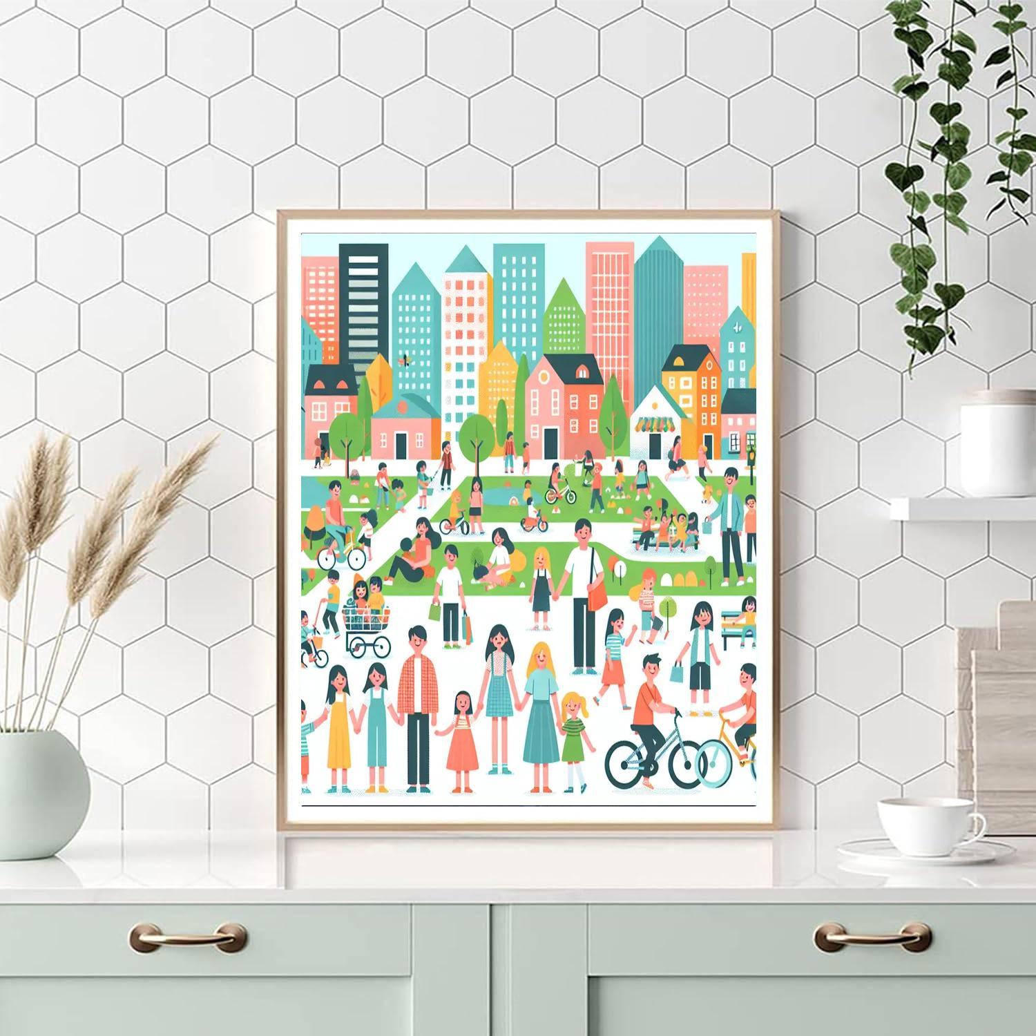 Sunny Day In The City Paint By Number