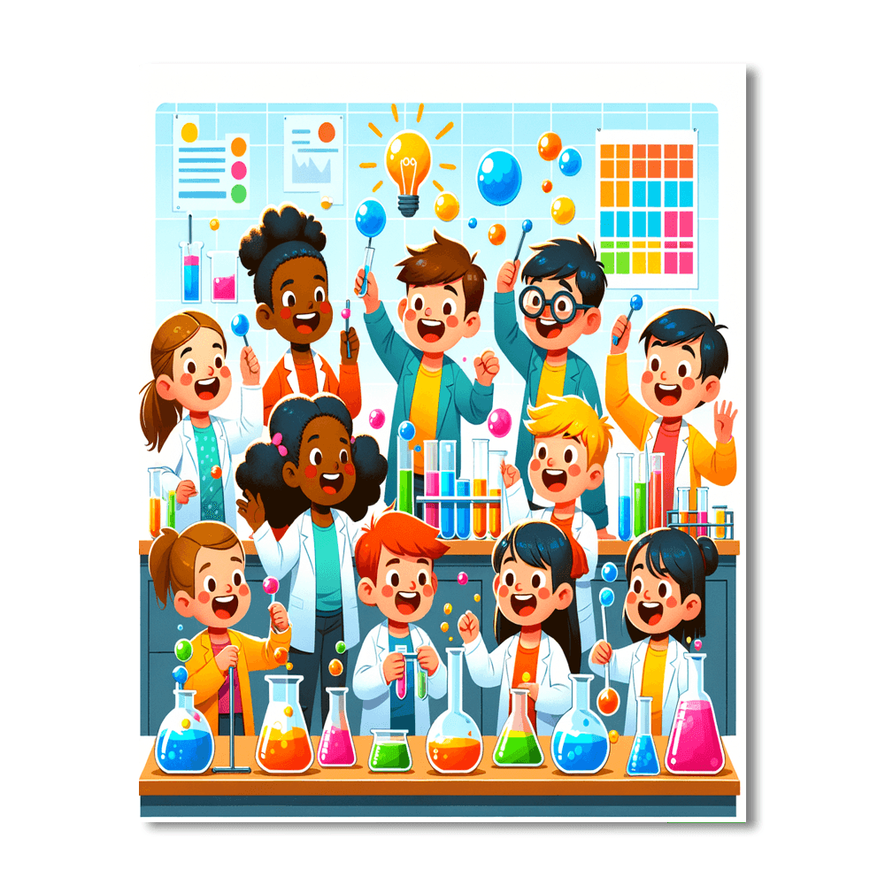 Fun Science Experiments Painting By Numbers Kit