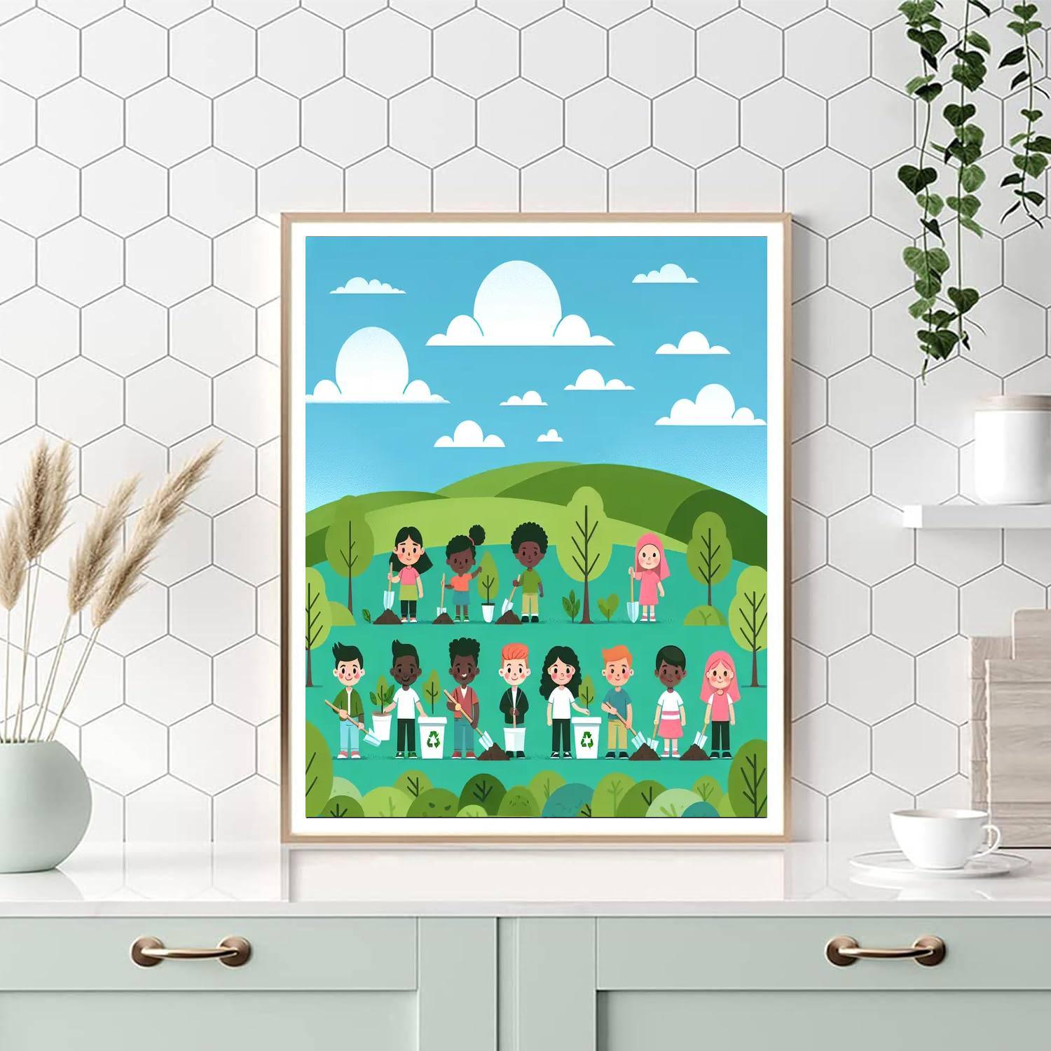 Eco-friendly Earth Guardians Paint By Color