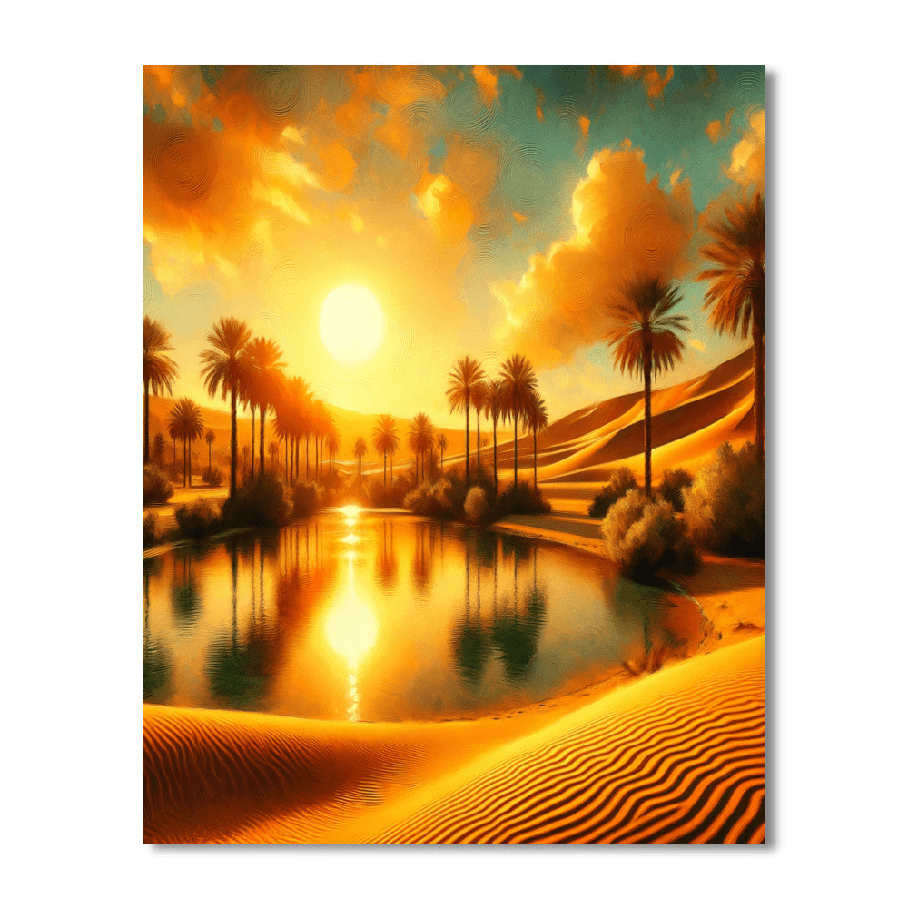 Desert Oasis Beauty Paint By Number