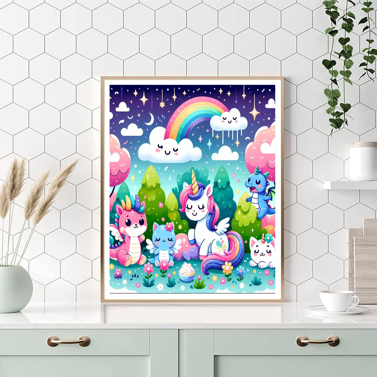 My Dream Animal Friends Numbered Painting Kits