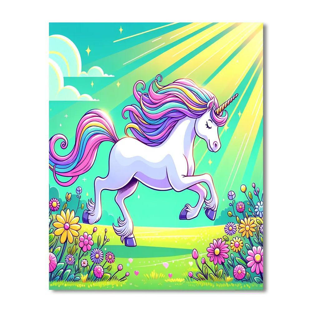 Mystic Unicorn DIY Paint By Numbers