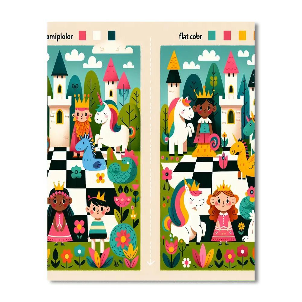 Dreamy Castle Gardens Paint By Numbers