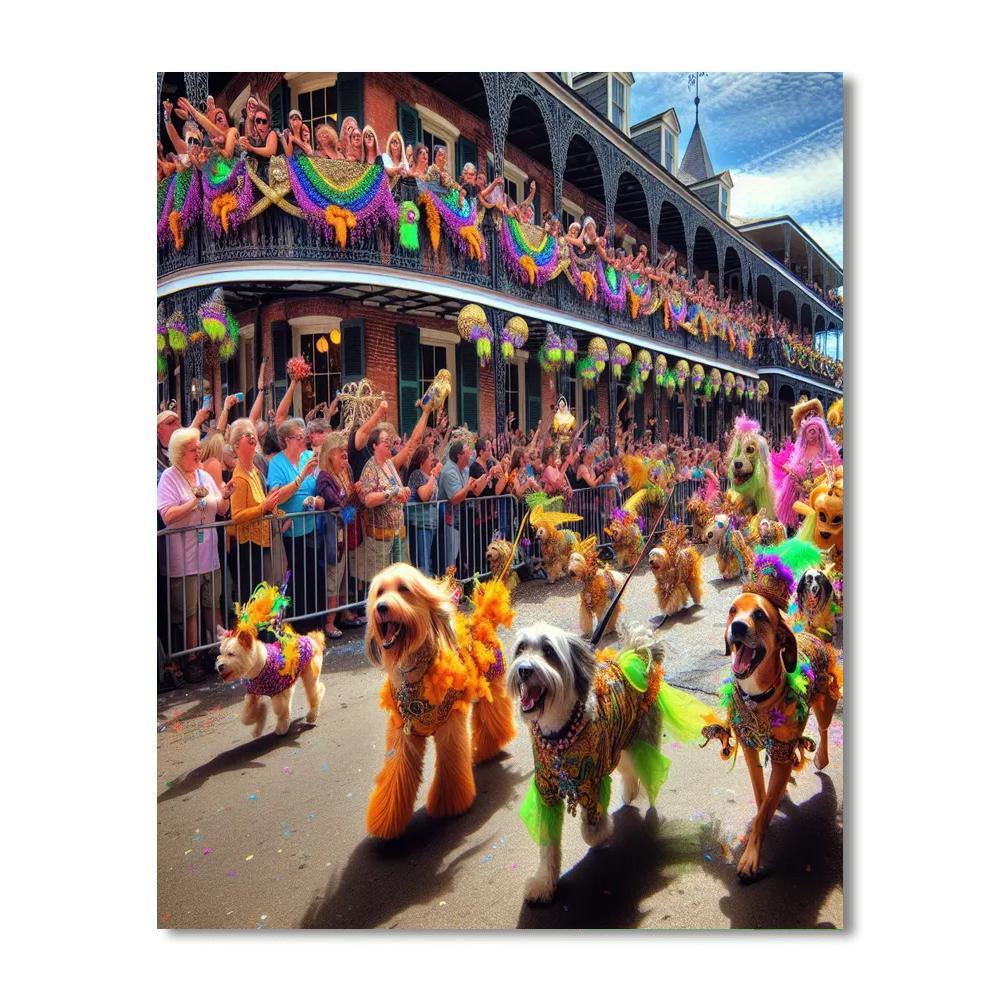 Krewe Of Barkus - Usa Painting Number Kit