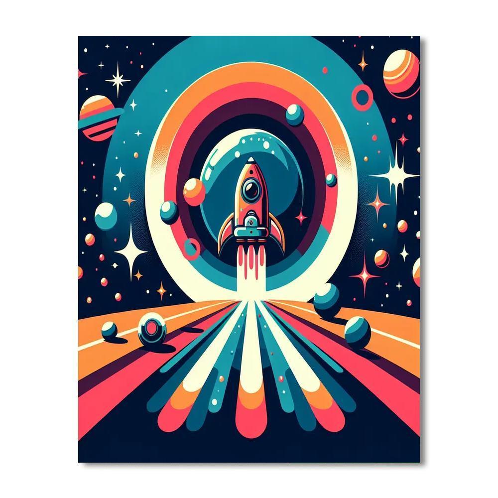 Space Frontier Paint By Numbers Art