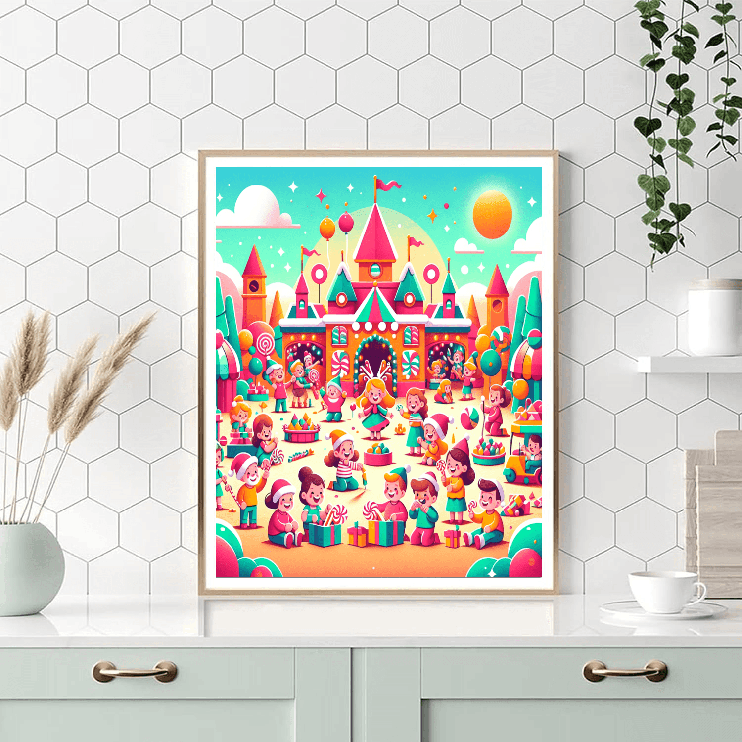 Colorful Festival Of Friends Paint By Number