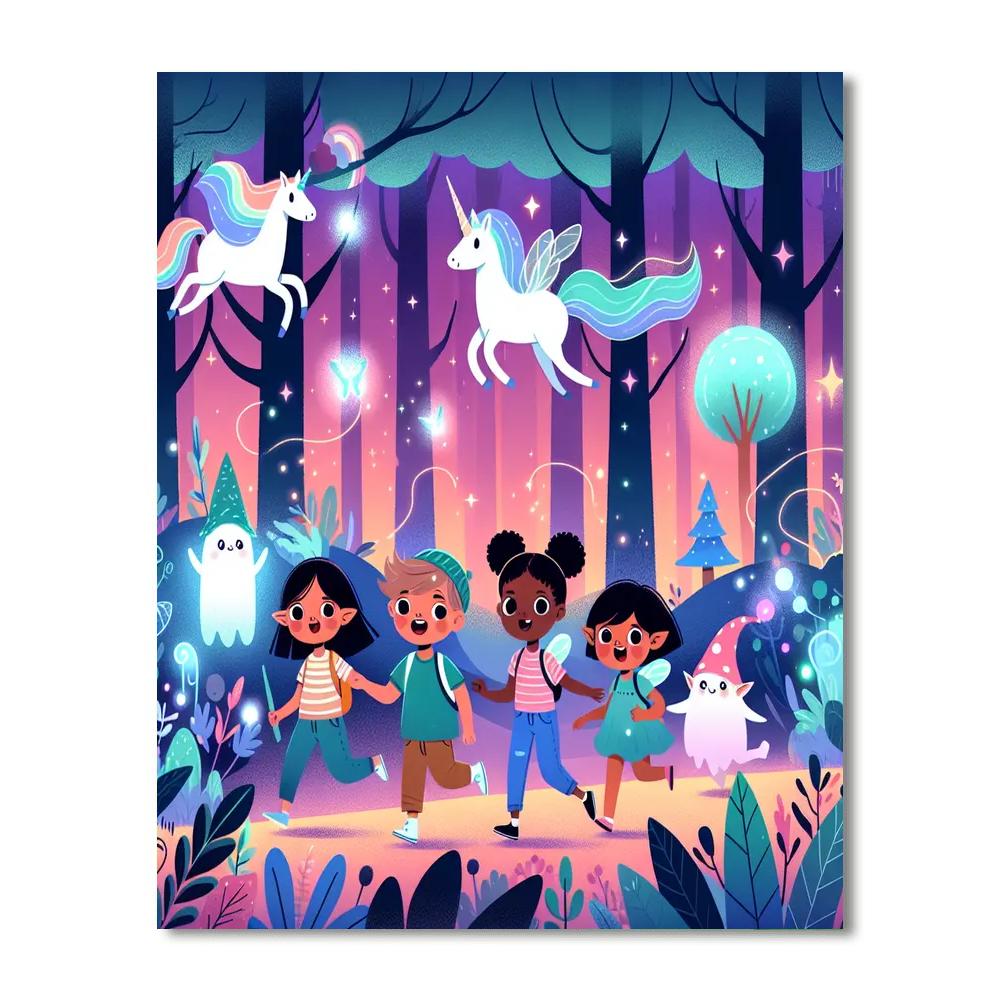 Enchanted Enchanted Woods Numbered Painting Kits