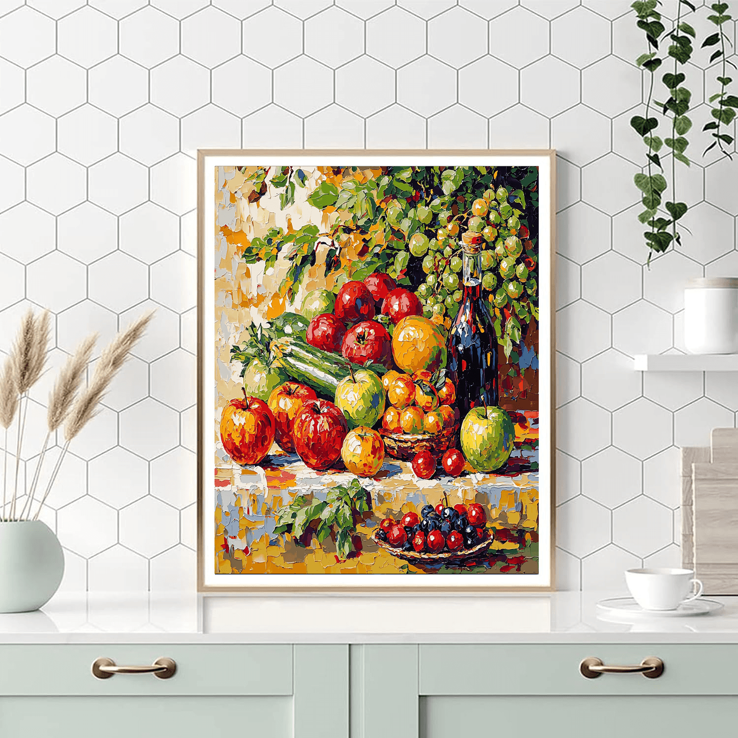 Vincent Van Gogh Inspired Colorful Harvest  Paint By Numbers Art