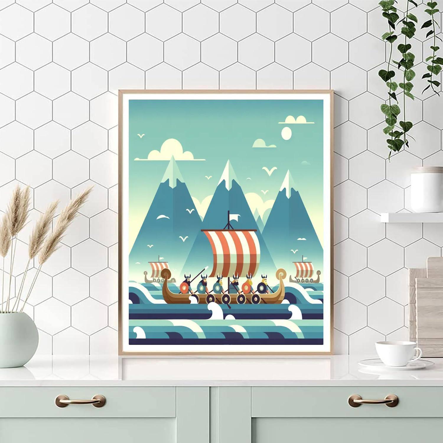 Epic Viking Voyage Paint By Number