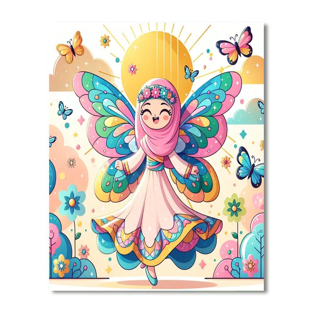 Charming Flower Fairy Paint By Number